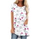 thumbnail image 1 of Elegante blusa de manga corta con cuello redondo y manga abullonada para mujer OAVQHLG3B Store  lin121212, 1 of 4