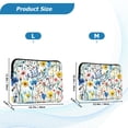 thumbnail image 4 of FORMRS 13-13.3 inch Laptop Sleeve Case Soft Carrying Quilted Computer Bag Cover, Blue Wildflower Pattern, 4 of 7