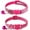 Hot Pink, variant on Breakaway Cat Collar with Bells, [2 Pack] Break Away Kitten Collar with Bells, Reflective Cat Collar for Girl Cats Kitty
