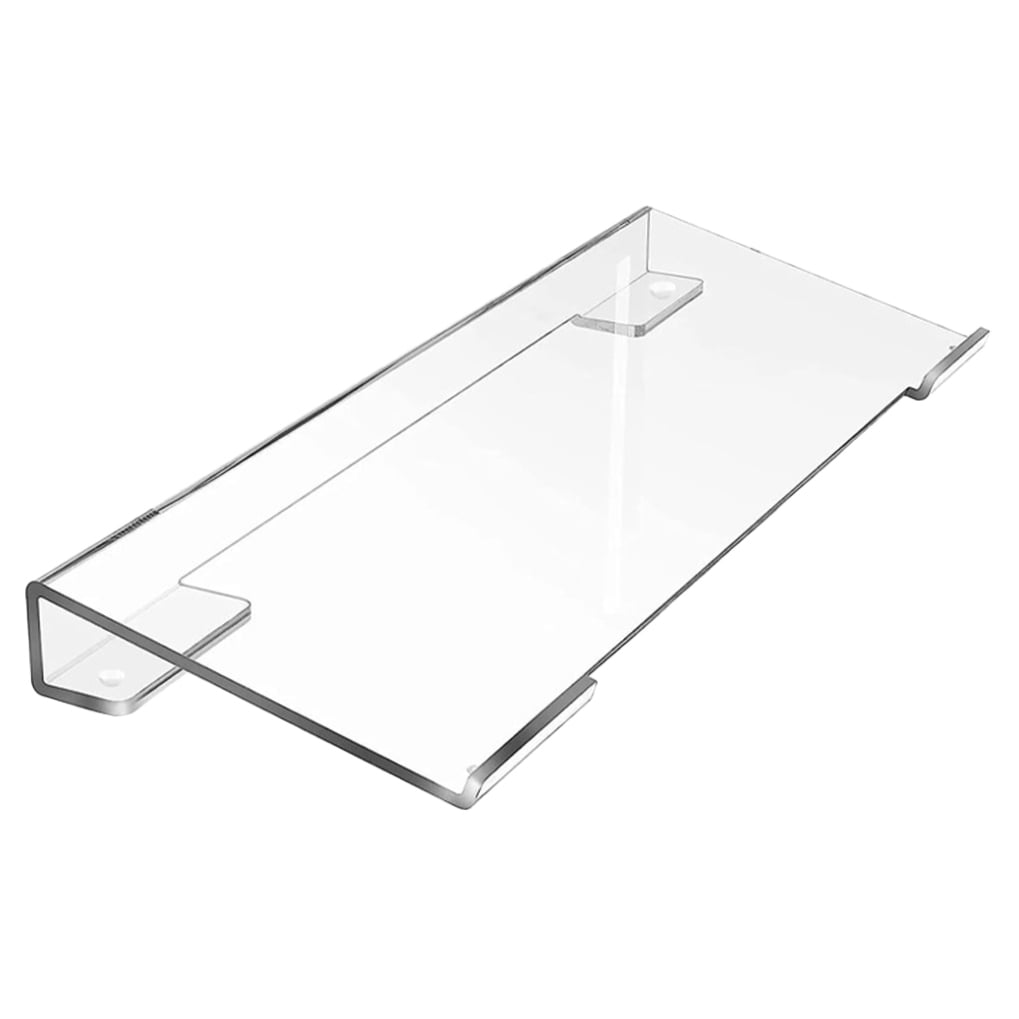 TABLZONE Clear Acrylic Keyboard Stand with Elevated Design for Desk, Ideal for Home Office and Workspace Setup