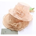 thumbnail image 6 of Women's Organza Cloche Bowler Hat Derby Fascinator for Tea Party Bridal Wedding Dress Hat, 6 of 6
