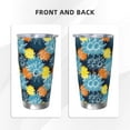 thumbnail image 3 of Fotbe Sunflowers Pattern 20 oz Tumbler Stainless Steel Vacuum Insulated Coffee Ice Cup Double Wall Travel Flask Leak-proof Coffee Cup-Straw Two-piece Set, 3 of 8