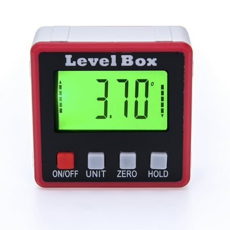 

Red Angle Measurement Tool Professional Digital Level Meter for Sharpening Inclinometer Fine Protractor Display Mini