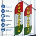 thumbnail image 2 of Carniceria Feather Flag(11.5feetX2.5feet) by DreamController | Outdoor Business Advertising Tall Flag | Weather-Resistant Knitted Swooper Flag | Made in USA | HD Print (Flag Only), 2 of 3