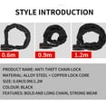 thumbnail image 3 of Labymos Bicycle Chains Lock -theft Safety Bike Lock With 2 Keys Reinforced Alloy Steel Motorcycle Cycling Chains Cable Lock, 3 of 7