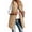 Khaki, variant on SHEWIN Womens Puffer Vest Full Zipper Hooded Long Quilted Jackets Sleeveless Winter Warm Coat Outerwear Color Block