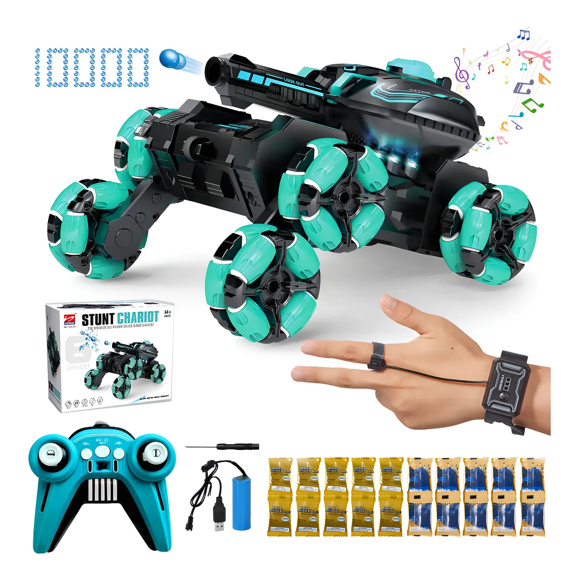 Tanque A Control Remoto Que Lanzar Bombas De Agua Para Niños As Regalo Xtellar verde