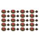 thumbnail image 2 of 20 Sets Daisy Conchos Decorativos Hebillas De Metal Esculpido Patrones De Metal Con Imitación Colorida Remaches Turquesas Pequeños Botones De aleación De Zinc Occidental Para, 2 of 7
