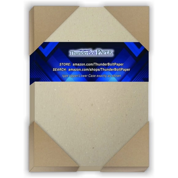 Cartón gris ThunderBolt Paper 25 hojas 14 x 22 cm 610 g/m²