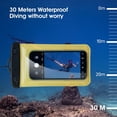 thumbnail image 6 of MATEPROX Waterproof Phone Pouch with Lanyard/Arm/Waist Strap, [2 Packs] Universal Water Proof Case Bags for iPhone 15/14/13/ Pro Max/XR/Galaxy S22/23/24-Yellow, 6 of 6