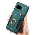 thumbnail image 3 of for Google Pixel 9a Phone Case Wallet with Card Holder,PU Leather Flip Folio Case,RFID Blocking Ring Holder Kickstand Wrist Strap Magnetic Protective Women Men Cover,Green,For Google Pixel 9a, 3 of 12