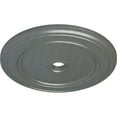 thumbnail image 3 of 41 1/8"OD x 4"ID x 2 1/8"P Classic Ceiling Medallion (Fits Canopies up to 5 1/2"), Hand-Painted Platinum, 3 of 6