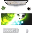 thumbnail image 6 of Cool Soccer Ball Printed Mouse Pad, Oversized Game Mouse Pad with Stitched Edge and Non-Slip Rubber Base, Desk Pad, Writing Pad, 6 of 7