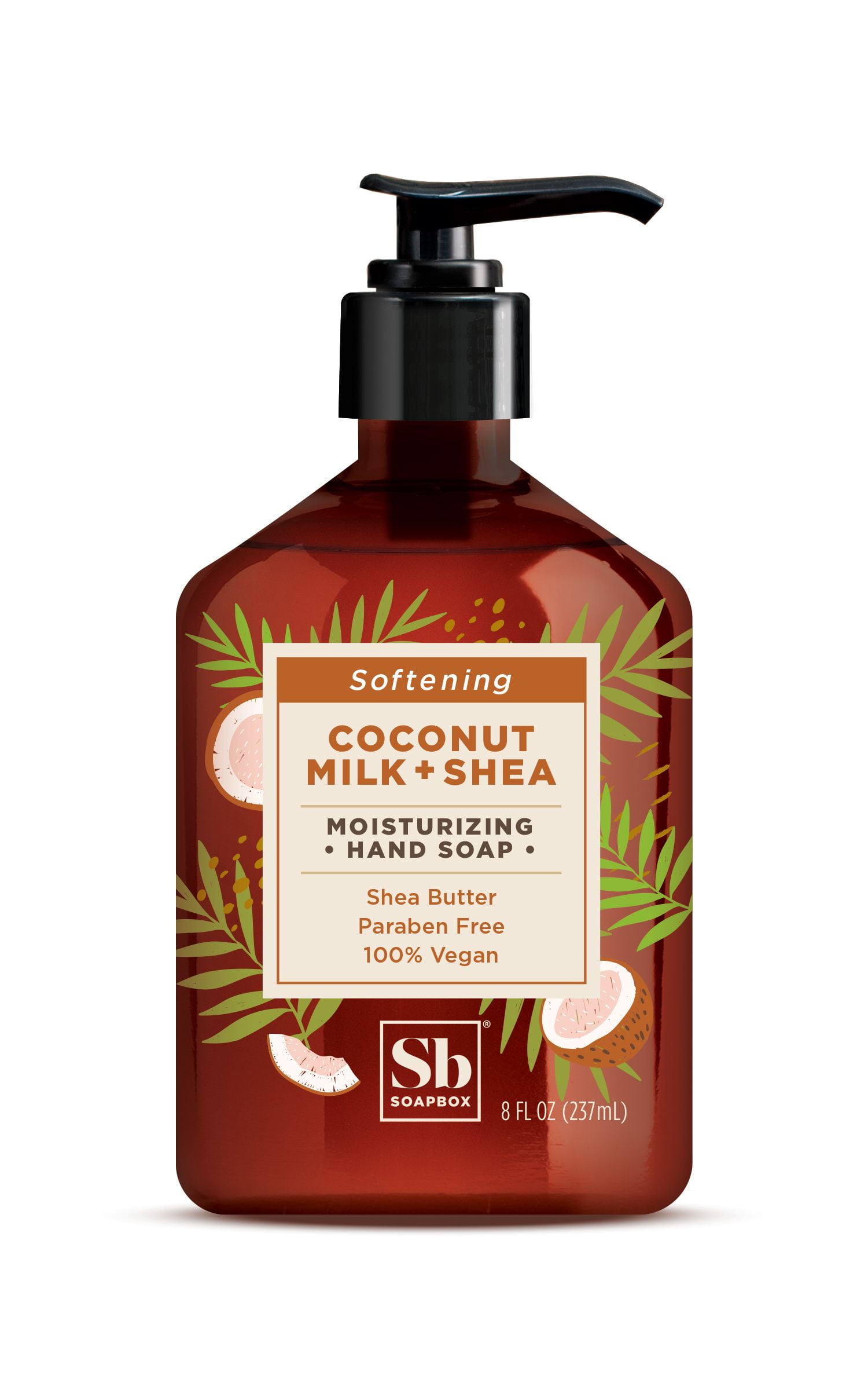 Soapbox, Moisturizing Liquid Hand Soap, SkinSoftening Coconut Milk