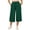 Dark Green, variant on Women's Plus Size Capri Pants Stretchy Wide Leg Summer Drawstring Elastic Waist Lounge Pants With Pockets XL-5XL