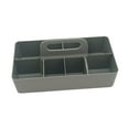 thumbnail image 3 of Caja organizadora portátil apilable, organizador de maquillaje minimalista que ahorra espacio. Gris, 3 of 9