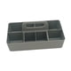 thumbnail image 3 of Organizador de caja apilable de caja portátil Organizador de maquillaje de 8 Compartimentos de limpieza con mango Bin de canasta dividida para Gris, 3 of 8