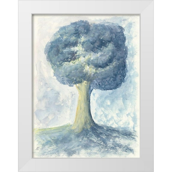 Lee, Judson 12x14 White Modern Wood Framed Museum Art Print Titled - Fluffy Tree