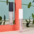 thumbnail image 3 of 6 uds 7ml tubos de esmalte de labios Sincero botellas de brillo de labios rellenables negro blanco, 3 of 5