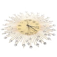 thumbnail image 4 of 3D Wall Clock Diamonds Decorative Clock Wall Clock Living Room Decor Quiet Quartz Clocks Modern Minimalist Clocks (Gold), 4 of 8
