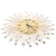 thumbnail image 5 of Reloj de pared 3D con diamantes decorativos, reloj de pared para sala de estar, silencioso, de cuarzo, moderno y minimalista (dorado)., 5 of 5