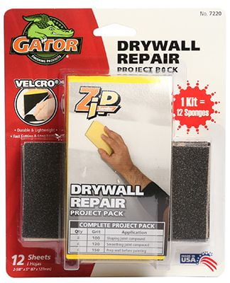 ALI INDUSTRIES 7231 ZipXL Hand Sander 4-Pack Gator Finishing