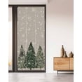 thumbnail image 2 of Window Privacy Film, Green Christmas Tree UV Sun Blocking Window Tint Film Heat Control One Way Blackout Window Film, Xmas Snowflake Watercolor Grey Non Adhesive Static Cling Sticker 35.4x78.7 In, 2 of 7