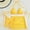 Yellow, variant on HOMBOM Womens Swimsuit Bikini Triangle Top Tummy Control 3 Piece Vacation Bathing Suits for Young Women White