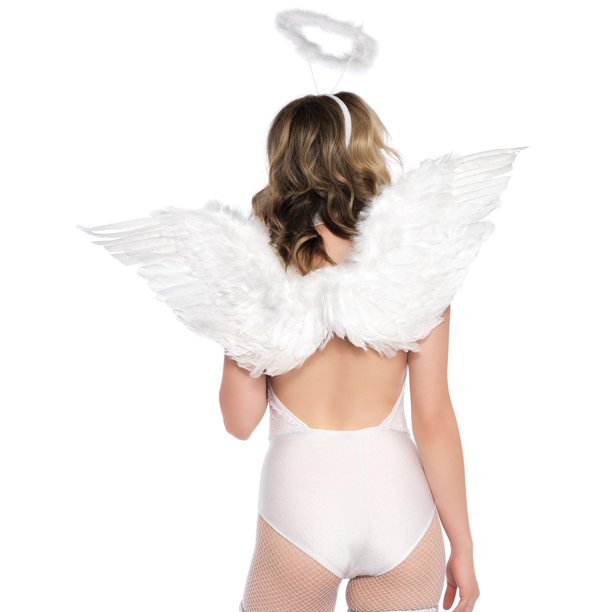 Kit de Ángel Leg Avenue 2 piezas Alas y Halo Blanco Talla Única