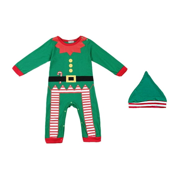 Mono recién nacido Hugo Traje Navideño para Bebé Verde 95