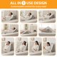 thumbnail image 2 of Juego de almohadas con forma de cuña Ruqmuis para después de la cirugía, 3 piezas, color blanco y gris, 2 of 9