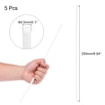 thumbnail image 2 of 5 Pcs White Plastic Rods 2.5 x 250mm ABS Styrene Round Stick Round Solid Bar DIY Model for DIY Toys Building Making, 2 of 6