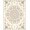 Blue Peach Ivory, Pattern 18, variant on ODIKA 8'x10' Washable Area Rug Motif Whimsical Butterfly Vine Border Scattered Delicate Boho Flowing Dynamic for Dining Room, Large Office, Lounge, Non-Slip Chair-Friendly Mat