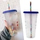 thumbnail image 5 of Taza que , vaso reutilizable con tapa y , taza de bebida fría para adultos, taza de , taza de café , taza de Sunnimix Tazas que cambian de color, 5 of 7