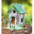 thumbnail image 2 of Butterfly Cottage Birdhouse in Green, 2 of 2