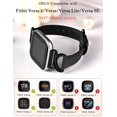 thumbnail image 2 of TOYOUTHS Slim Leather Band Compatible with Fitbit Versa 2/Fitbit Versa/Versa Lite, Slim Leather Strap with C-Shape Metal Buckle, Stylish Replacement for Fitbit Versa 2 Bands Women, 2 of 6