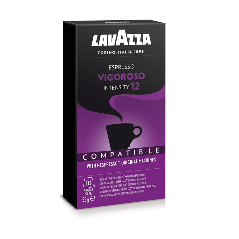 Lavazza Espresso Vigoroso, 5.5 G X 10 Nos Nespresso Compatible