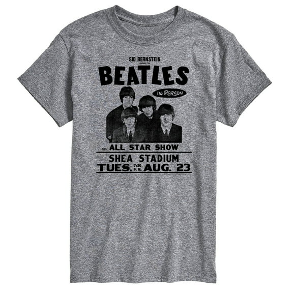 The Beatles - Shea Stadium Handbill - Men's Short Sleeve Graphic T-Shirt