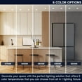 thumbnail image 2 of Luxrite 3 Inch Gimbal LED Trimless Recessed Light, 5CCT 2700K-5000K, Dimmable, 12W, 900LM, Damp & IC Rated, ETL, 2 of 7