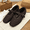 Dark Brown, variant on Woven Mary Jane Flats for Women Comfortable Square Toe Dressy Ballet Flats Hand Braided Mary Jane Shoes Ladies Lightweight Slip On Walking Shoes Female Breathable Causal Flats with Adjustable Buckle