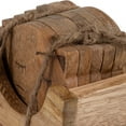 thumbnail image 6 of Sagebrook Home Wood, Set Of 6 Cat Face Coasters With Stand, Natural, Novelty, 4"H, Solid Color - 4.0" x 4.0" x 4.0", 6 of 9