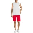 thumbnail image 2 of Athletic Works Men's and Big Men's Active Fleece Shorts, up to Size 5XL, 2 of 5