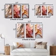 thumbnail image 4 of Designart "Gold Wave Serenity Liquid Artistry I" Abstract Shapes Framed Wall Art Set Of 3 - Gold Transitional Frame Gallery Set For Office Decor, 4 of 6