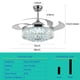 thumbnail image 3 of Ventilador de techo Teracfan, 122 cm, retráctil, luz RGB de 6 velocidades, 3 of 8