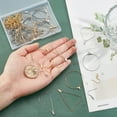 thumbnail image 2 of Kit para hacer aretes DIY: 24 aros con cuentas, alambre de acero inoxidable, 60 anillas abiertas y 60 ganchos para aretes., 2 of 9