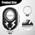 thumbnail image 2 of Fidget Keychain Spinner, Metal Spinning Keychain Portable Spinner Key Holder s Gift for Adult Men Women Teens Finger Exercise (Black), 2 of 2
