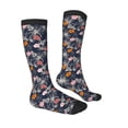 thumbnail image 4 of Lsque Hawaiian Style Printed Crew Socks Men's Women's LightWeight Thin Casual Calf Socks ,Knee High Socks,Cotton Socks, 4 of 9