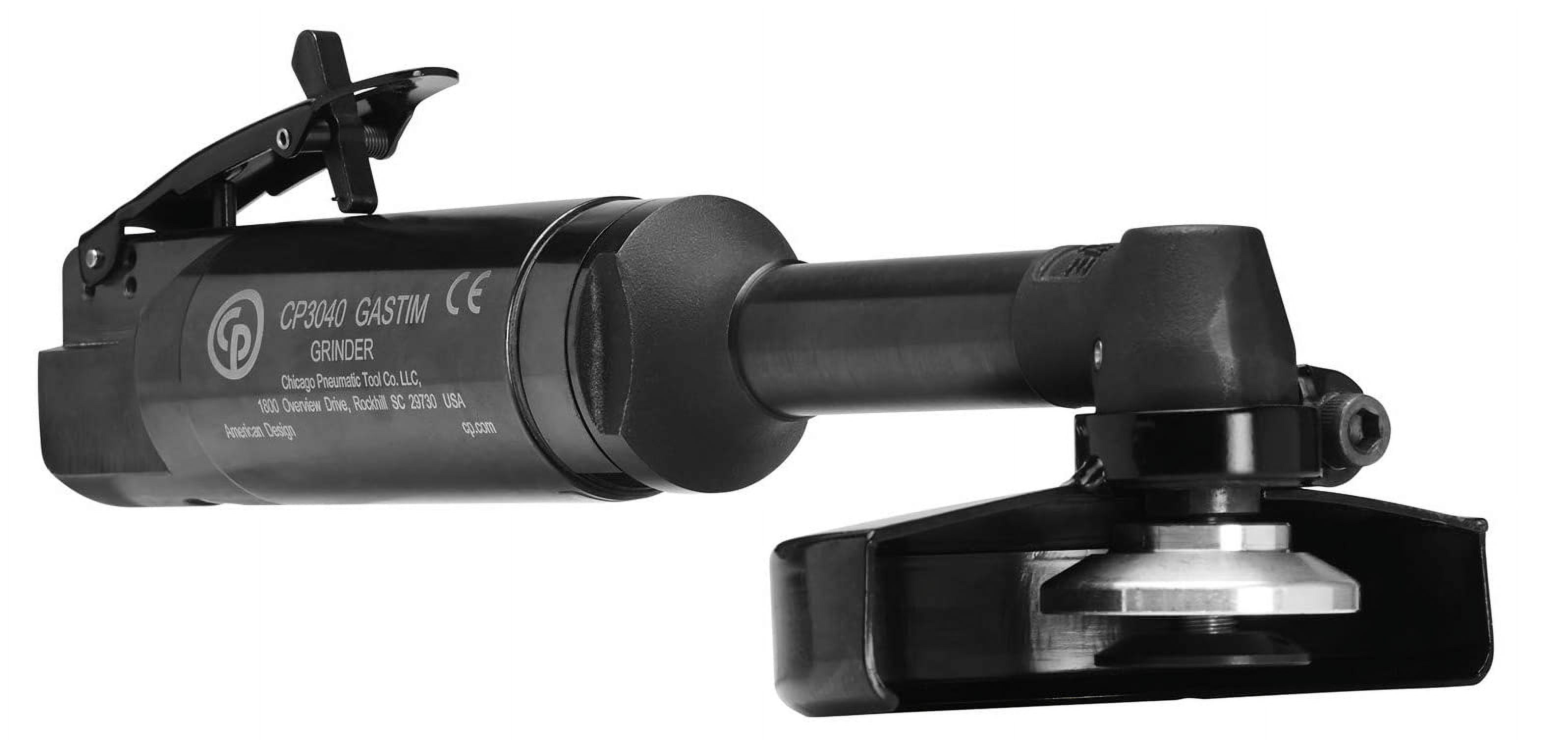 Chicago Pneumatic Extended Angle Grinder, 4 in Dia., 2.3" Extension - 1 EA (147-CP3040GASTIM)