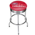 thumbnail image 1 of Trademark Global NHL1005-MC Montreal Canadians NHL Chrome Ribbed Bar Stool, 1 of 1