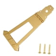thumbnail image 1 of BELOVING Guitar Trapezoidal Tailpiece Bridge Easy to Install Professional with Screws gold, 1 of 9